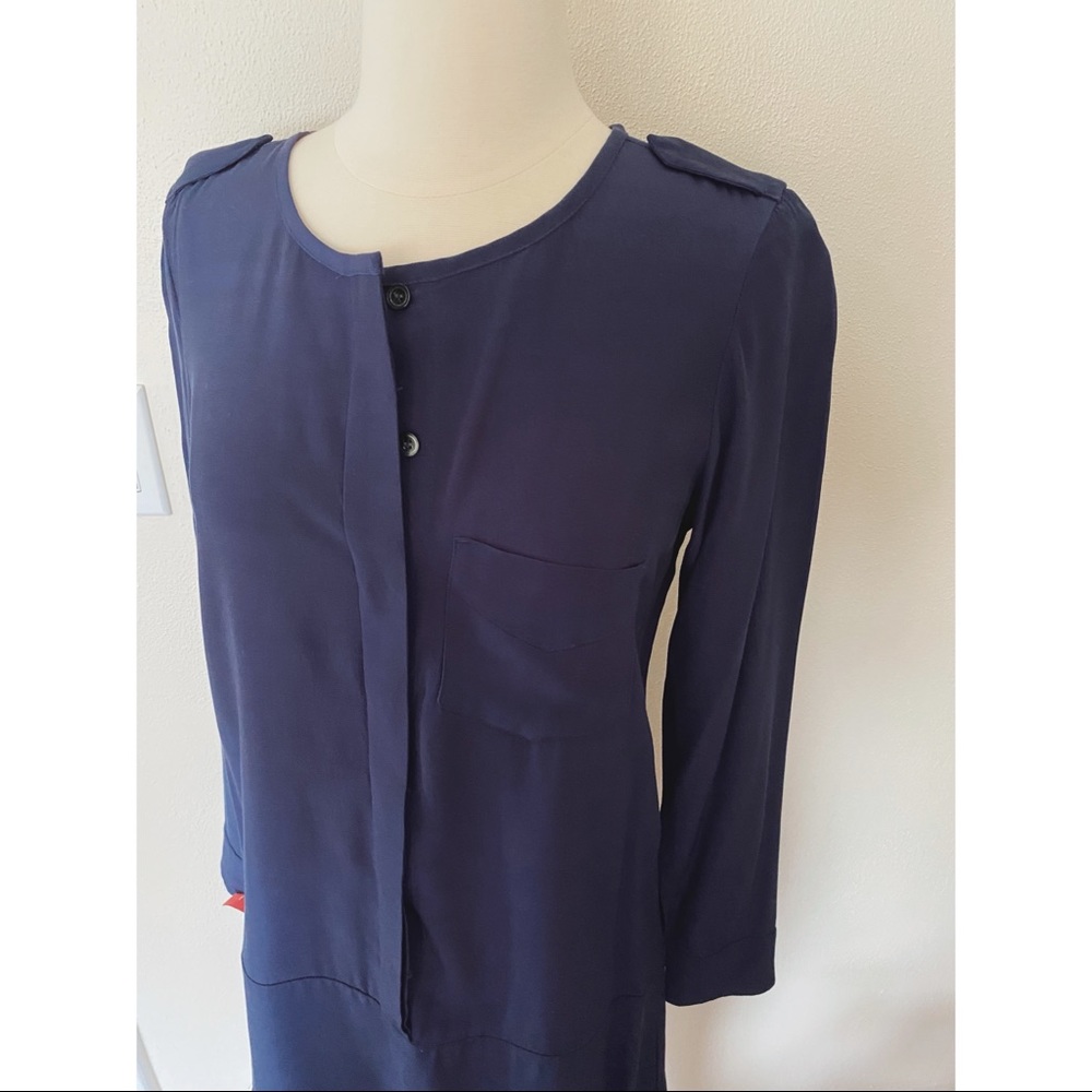 Madewell Long sleeve Navy Dress